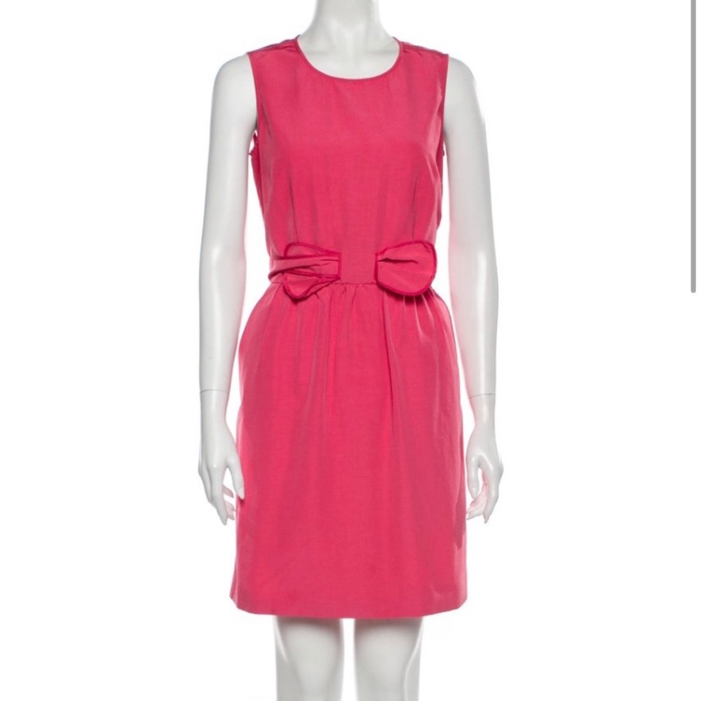 VALENTINO (RED) size SM pink cotton mini dress